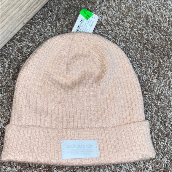 light pink adidas beanie